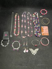 Girls Pink Princess Halloween Costume Dress Up Jewelry Lot Necklaces Bracelets