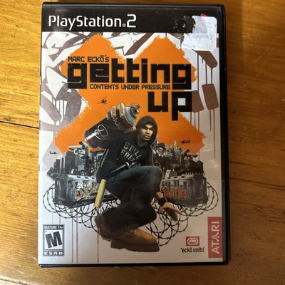 Marc Eckos Getting Up Contents Under Pressure PS2 PlayStation 2 Case Disc Manual