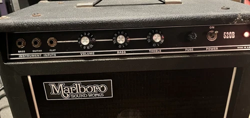 Vintage 1970’s Marlboro 520B Combo Guitar & Bass Amp 15” Spkr - Picture 6 of 7