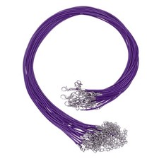 20Pcs Waxed Necklace Cord Bulk Dark Purple 1.5mm Dia 18" Necklace String Rope