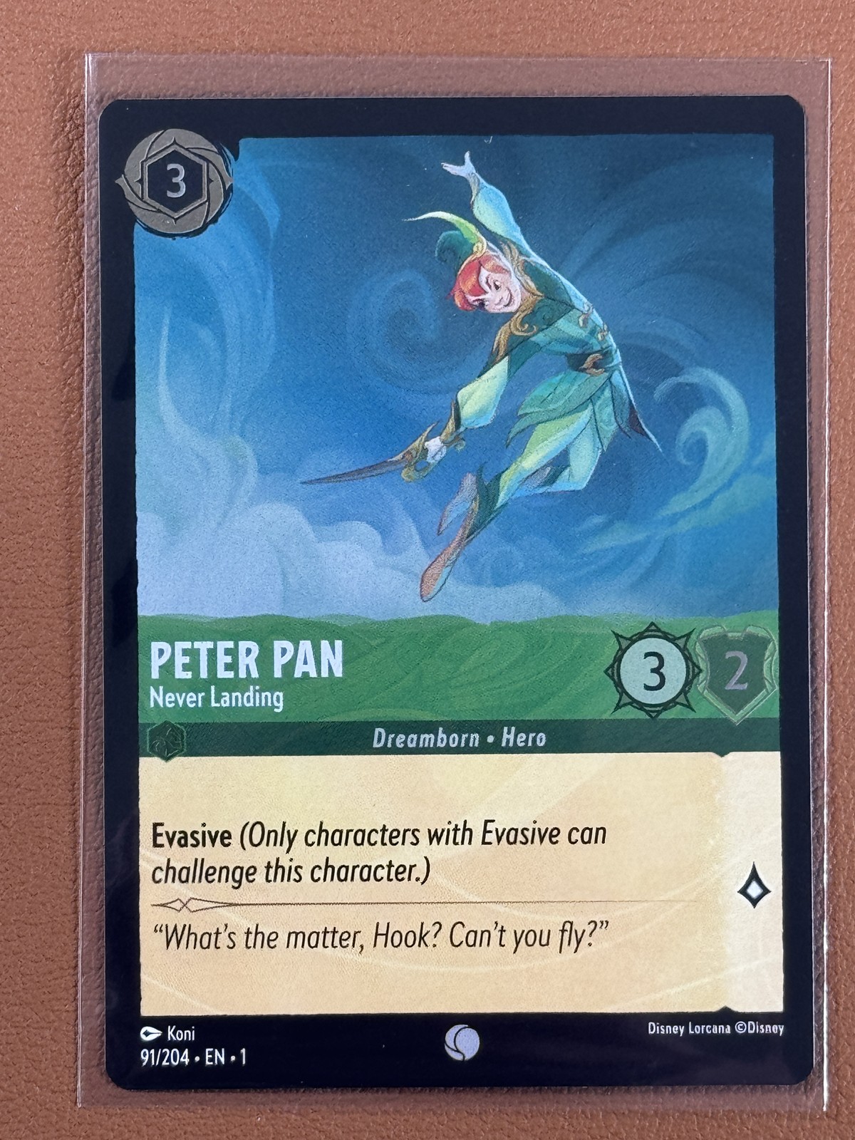 Disney Lorcana The First Chapter Peter Pan #91/204 Foil