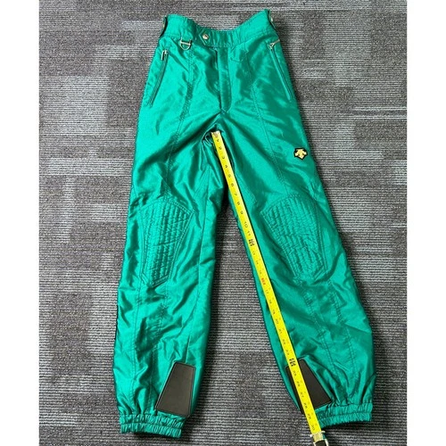 Vintage Descente 2 Piece Ski Suit Mens Jacket M Pants 30 Teal Colorblock 80s 90s image 19