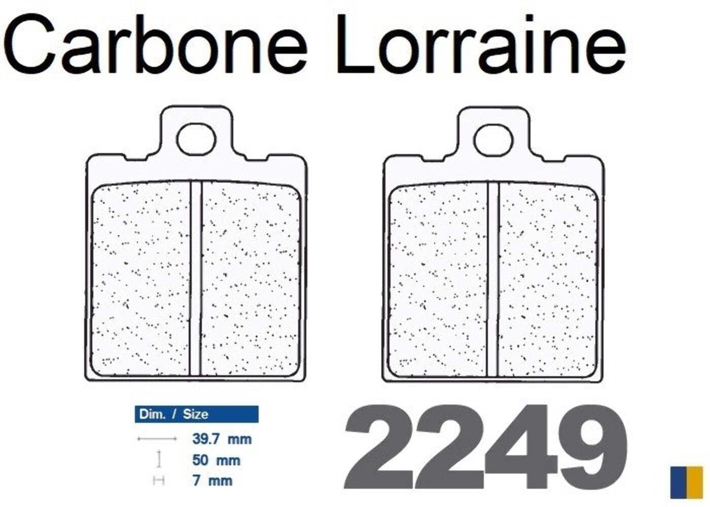 Plaquettes Carbone Lorraine 2249 XBK5 pour stopper le fading en conduite sportive