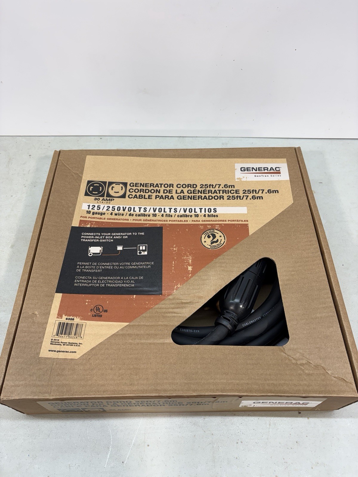 Cord 25ft 30 Amp