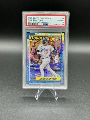 2025 Topps Chrome 1990 Topps Shohei Ohtani #90CB7 PSA 8 Dodgers