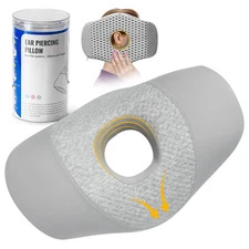 Ear Piercing Pillow for Side Sleepers with Ear Hole, Designed for CNH, Ear Pa...