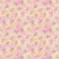 CLOTHWORKS - Fleur de Rose by Sue Zipkin - Abstract Floral - Pale Pink ,1/4