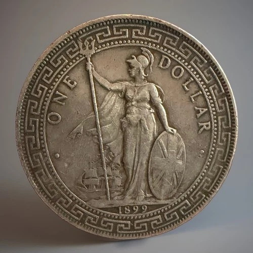 Hong Kong Trade Dollar coin from a recent eBay sale