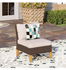 PHI VILLA Armless Lounge Chairs 2-pack