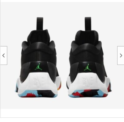 Nike Air Jordan Zoom Separate Black White Green Strike Shoes  display picture 1