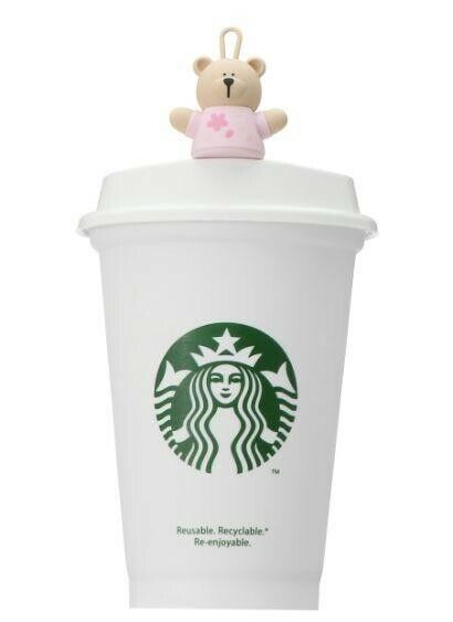 Starbucks SAKURA 2022 Drink cap Bearista & Reusable cup Japan Cherry Blossom