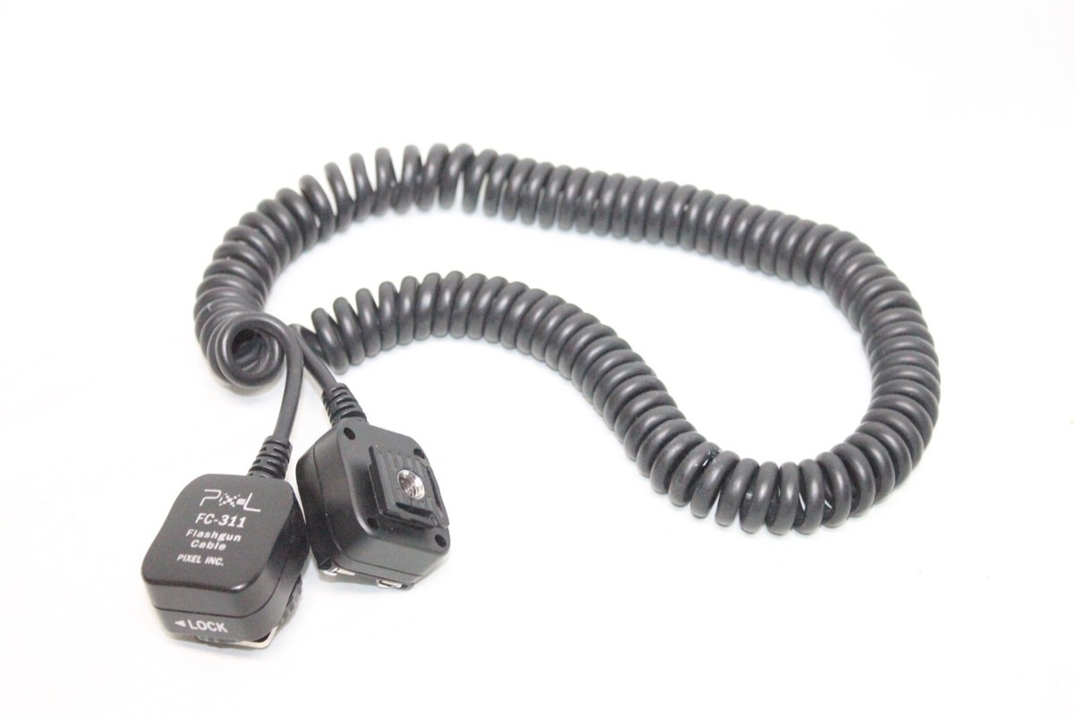 Pixel FC-311 Flash Gun Off-Camera TTL Extension Cord w/Metal Shoe