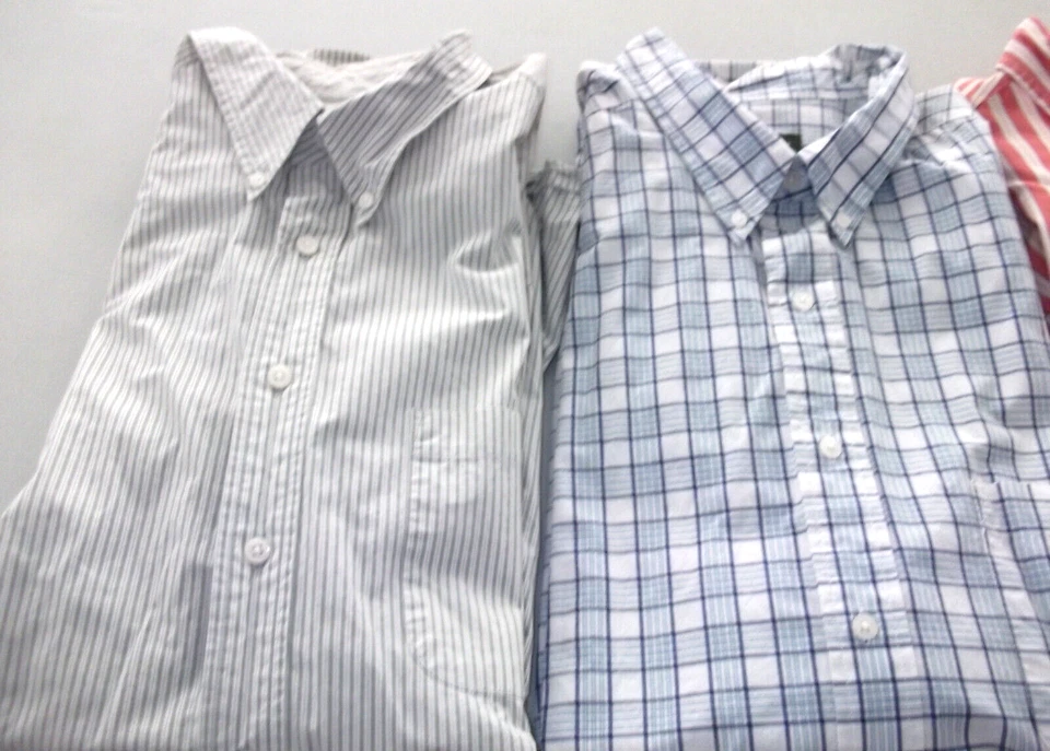 Vtg Lot 4 EDDIE BAUER Long Sleeve Button Down Collar Pocket SHIRTS/Size XL TALL - Image 3 of 4