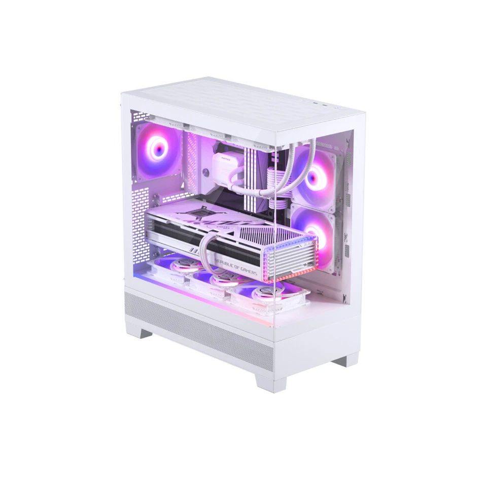 Phanteks XT View ATX Steel Tempered Glass PC Case - White - Image 3 of 4