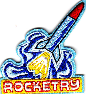 ROCKETRY Iron On Patch Outer Space Science