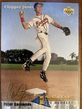 Chipper Jones 1993 Upper Deck Peter Gammons Inside the Numbers Card #459  HOF 