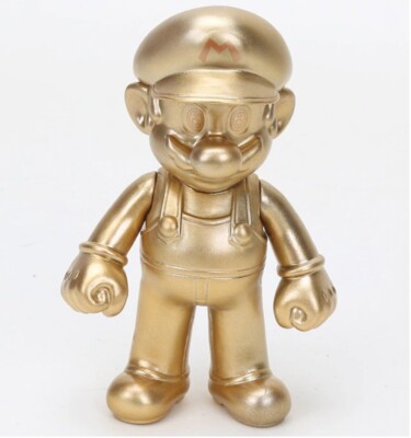 Gold Super Mario Brothers Bros 5'' Action Figure Mario Collectible Kids Toy Gift