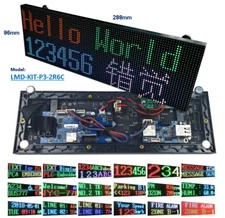 PLC PC IoT MCU Robot Compatible LED Text Display - RS232 TTL Ethernet Interface