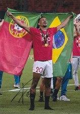 Signed FERNANDO REGES Sevilla FC 12" x 8" photo PROOF/COA Brazil Man City
