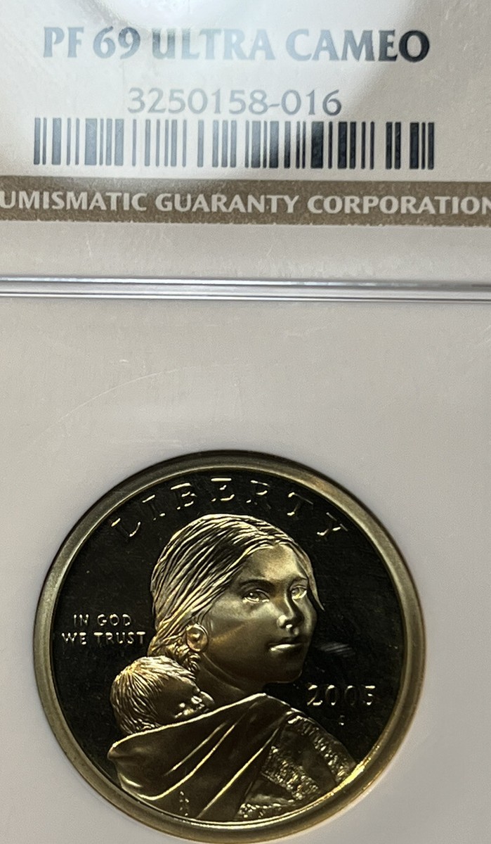 2005 S Sacagawea Native American $1 Dollar NGC Certified PF 69