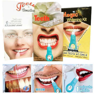 Pro Nano Teeth Whitening Kit Teeth Cleaning Whitener Brush Tooth Stains Care HOT