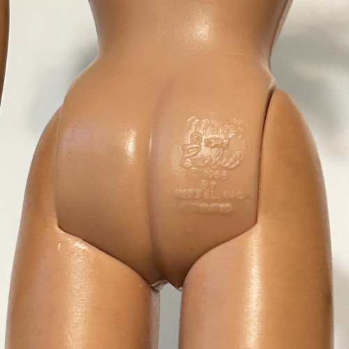 Muñeca Barbie Cola de Caballo Morena Mattel #7 De Colección 1962 Pestañas Moldeadas Estado Original - Imagen 11 de 14