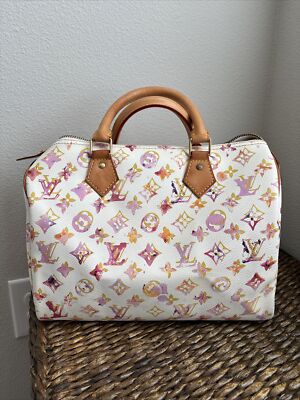 Louis Vuitton Richard Prince Aquarelle Speedy Handbag - Authentic