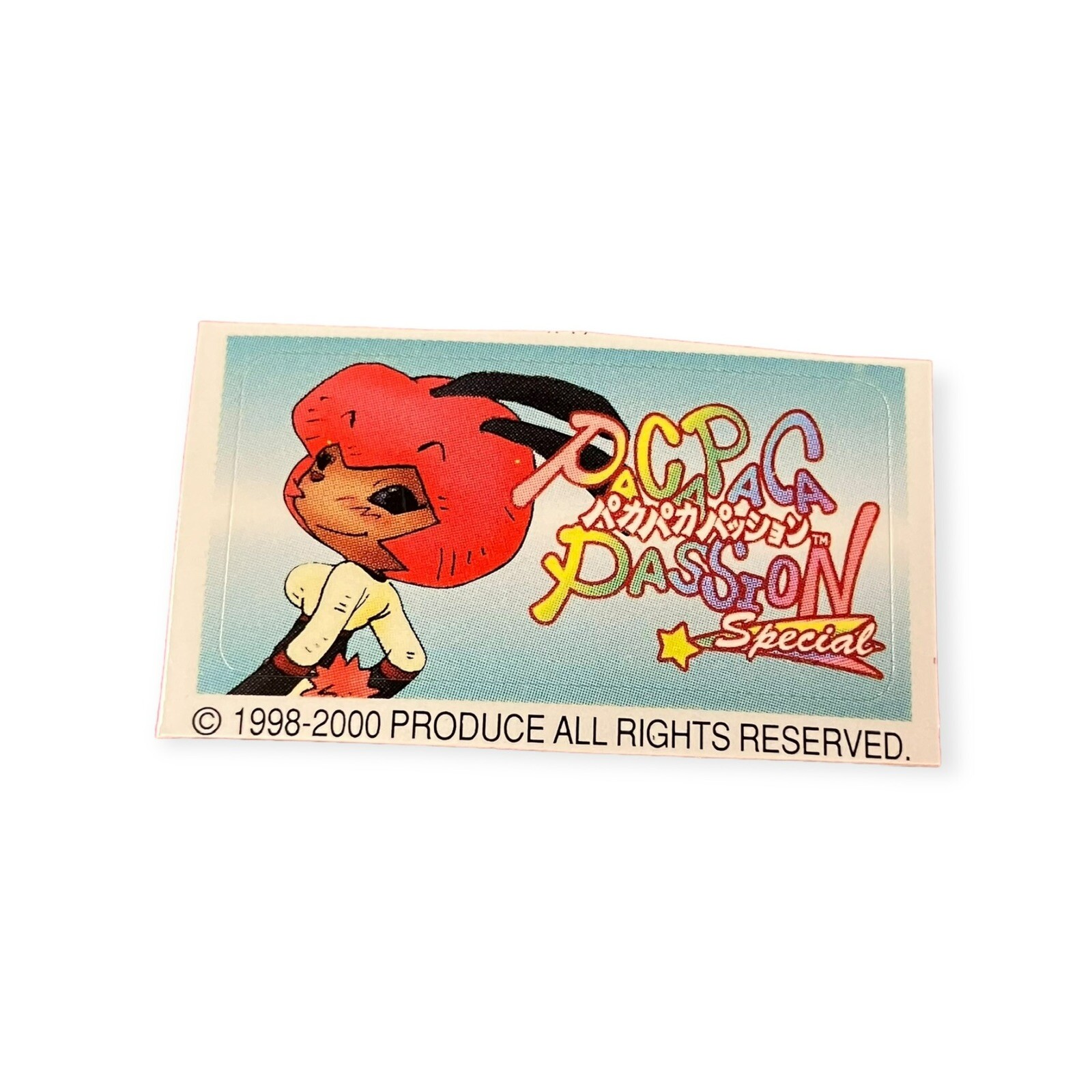 Sony PlayStation 1 Ps1 Paca Paca Passion Pacapaca Vintage Memory Card Sticker
