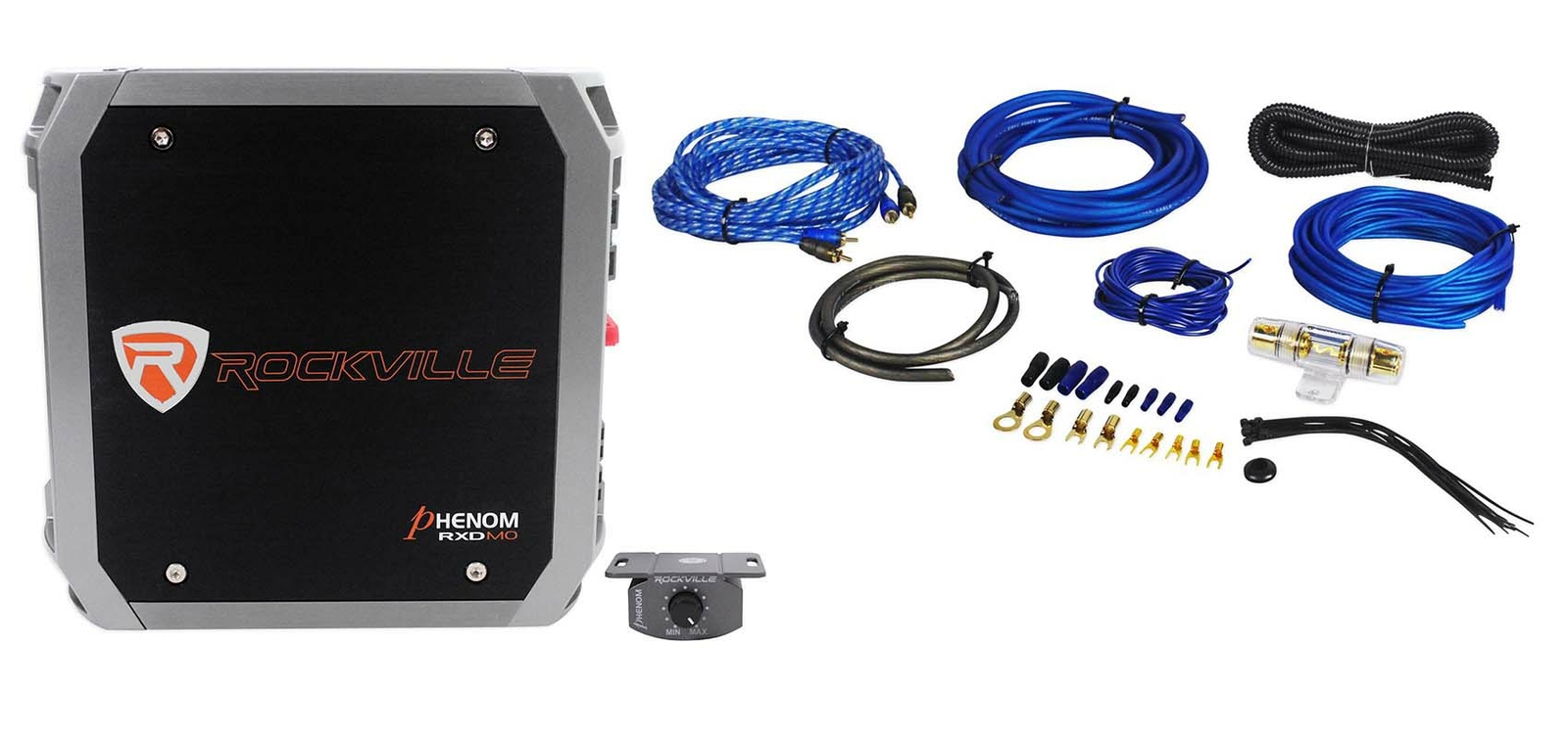 Rockville RXD-M0 1200 Вт Пиковый 300 Вт Динамосертифицированный Монофонический усилитель RMS на 1 Ом Комплект усилителей 15290₽