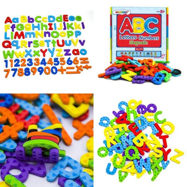 Toy 82pc for sale online Magnetic Letters and Numbers for Educating Kids in Fun 