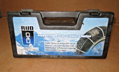Rud 1030 Pair Passenger Car Tire Chains Tire Cables Snow Ice Traction NEW 13-16''