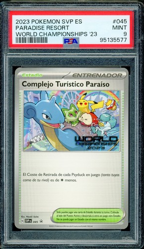 Pokemon SPANISH Paradise Resort World Championships 2023 Promo SV-P PSA 9 MINT