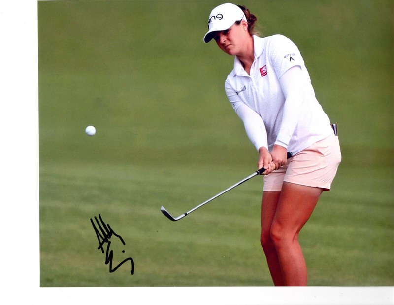 Ally Ewing LPGA star hand signed autographed 8x10 golf photo Mississippi State N