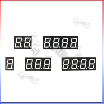 7-Segment Anzeige Display 9mm | 1-,2-,3-,4 Bit Rot | Gemeinsame Anode/Kathode
