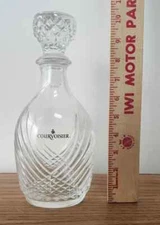 Vintage d'Arques franch Courvoisier cognac Crystal Decanter Bottle With Stopper
