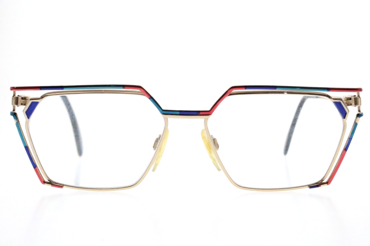 90s Cazal VTG Eyeglasses - Mod. 250- Col. 411 -Gold/Blue/Red
