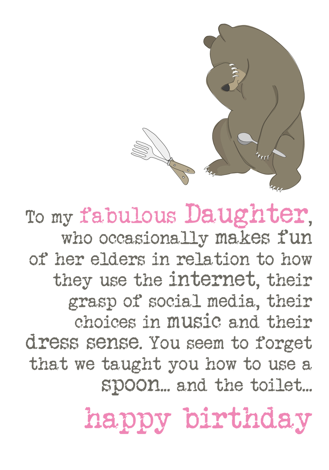 Daughter Birthday Sparkle Finished Greeting Card By Dandelion Stationery Cards