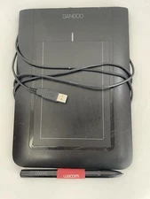 Wacom Bamboo CTL-460 Digital Drawing Art Signature Tablet with Pen USB Untested