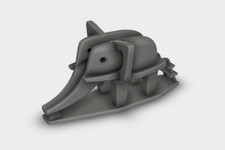 Elefant Rutsche Rüsselrutsche Kunst am Bau DDR  Bausatz 3D Druck 1:87 - 1:35