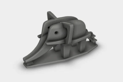 MODELLDEPOT Elefant Rutsche Rüsselrutsche Kunst am Bau DDR Bausatz 3D Druck 1:87 - 1:35