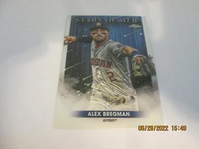 ALEX BREGMAN ASTROS 2022 TOPPS CHROME STARS OF MLB INSERT CARD #SMLBC-8 - Image 1 of 2