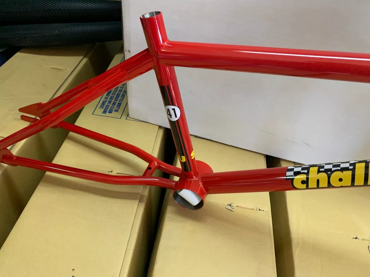 Red and cheap chrome bmx