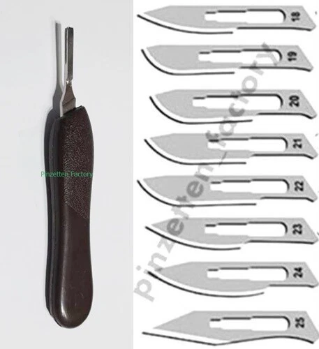 Hobby-Bastel-Modelbau Messer Skalpellgriff mit wahlweise 15,30 oder 50 Klingen-