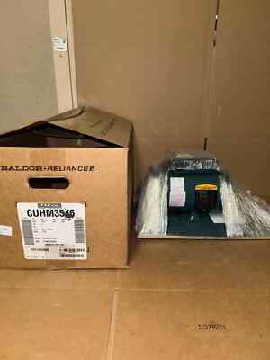 BALDOR CUHM3546 1-HP ELECTRIC MOTOR, 208-230-460 VAC, 1750-RPM, NEW-OPEN BOX!