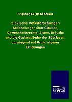 Thumbnail - Slavische Volksforschungen | Buch | 9783846039885