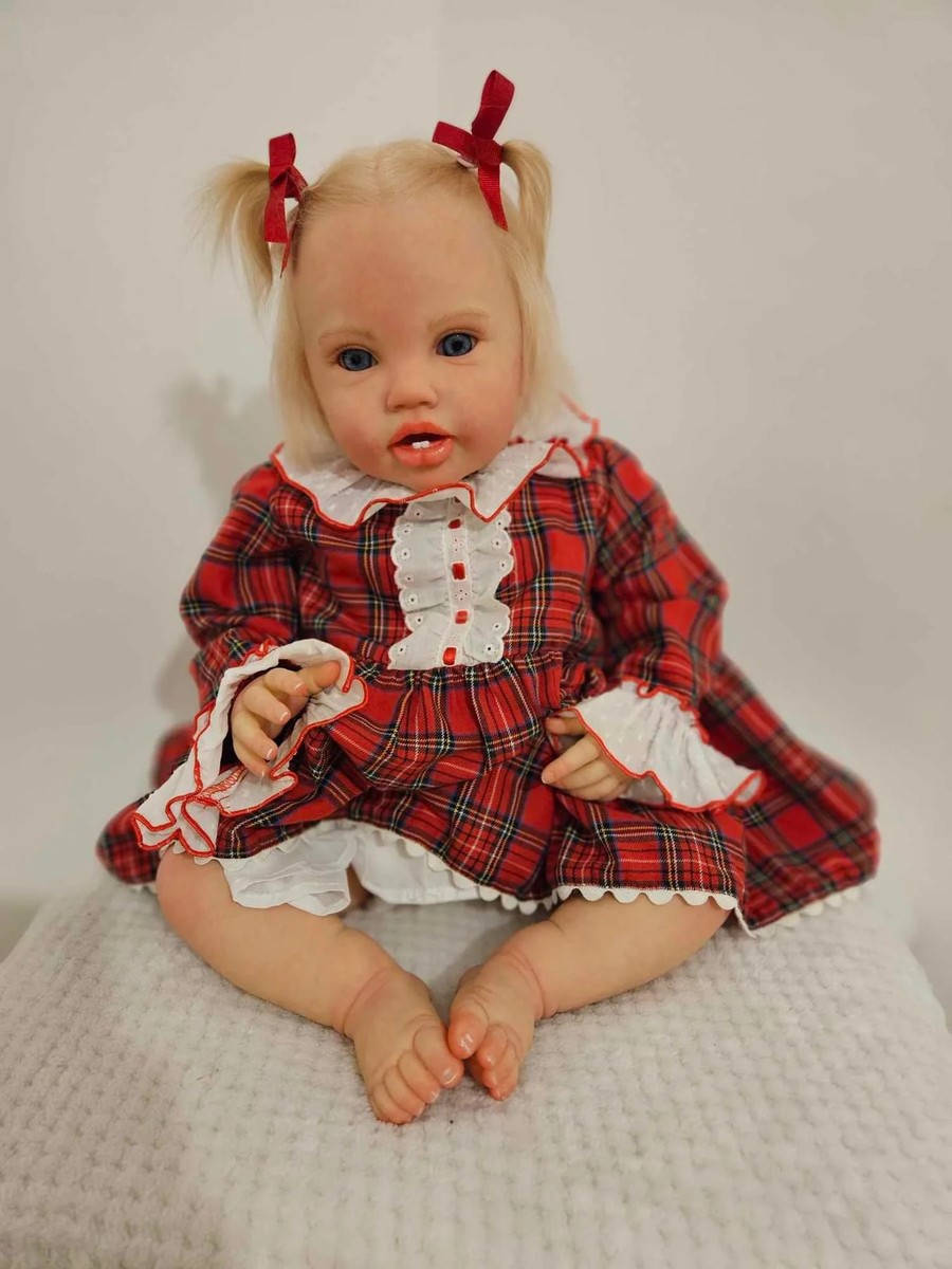 24in Realistic Cute Lottie Reborn Newborn Girl Dolls Rooted Hair