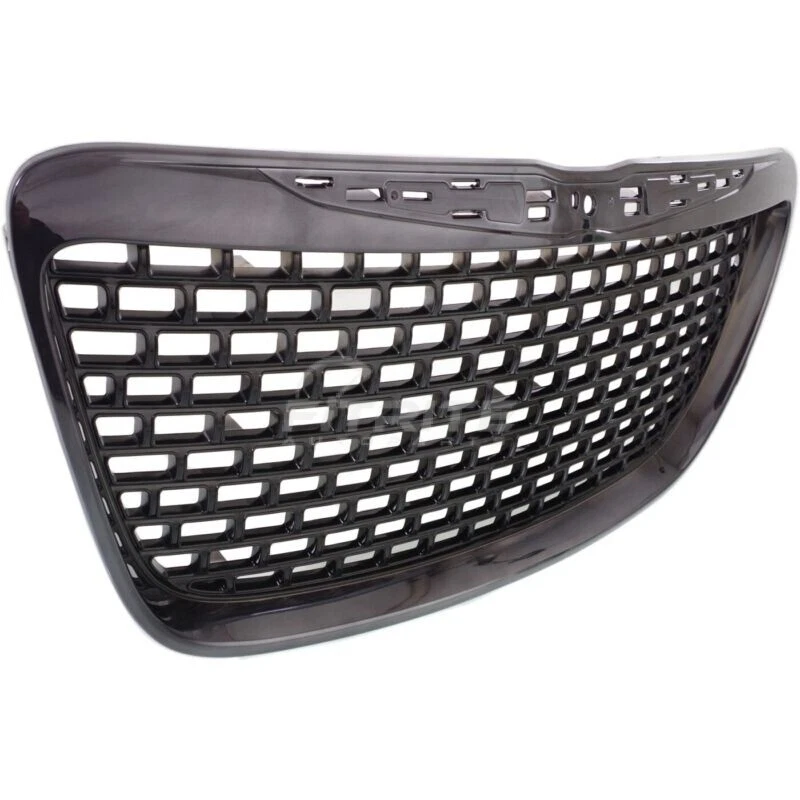 New Grille For 2012-2014 Chrysler 300 Painted Black Shell and Insert 1SF04SZRAA - Image 3 of 4