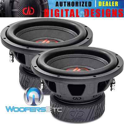 (2) DD AUDIO 310E-D4 10'' CAR WOOFERS 1500W DUAL 4-OHM SUBWOOFERS BASS SPEAKERS