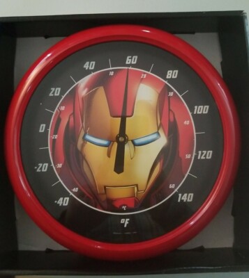 Marvel Iron Man Indoor & Outdoor Thermometer NEW In BOX