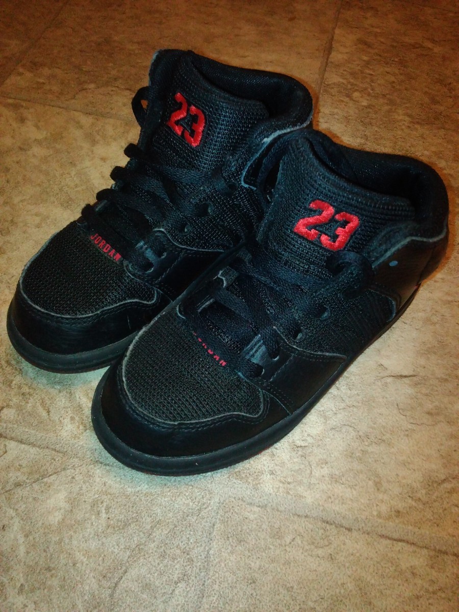 Nike Air Jordan Flight Kids 11C Black Red Basketball Shoes